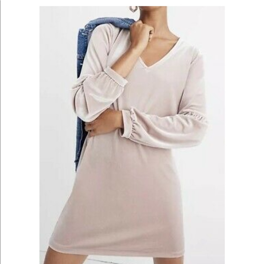 Madewell velvet balloon sleeve dress sz NBW NWT
